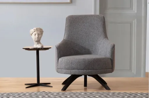 Křeslo ušák Kapri - Light Grey