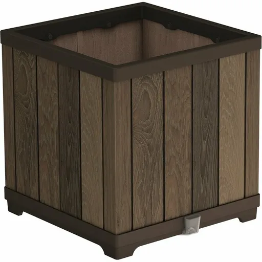 Keter květináč Deco Square 45,5 x 45,5 x 45,5 cm, hnědá