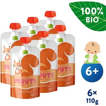 SALVEST Muuti BIO Mango s mrkví a rakytníkem 6× 110 g (4740073076019)