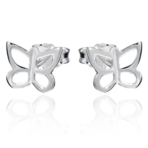 Puzetky ze stříbra 925 - kontura motýla