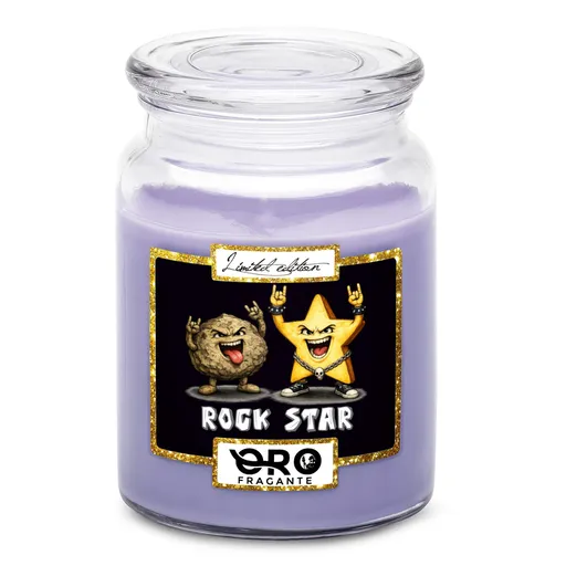 Svíčka Rock Star (Vůně svíčky: Levandule)