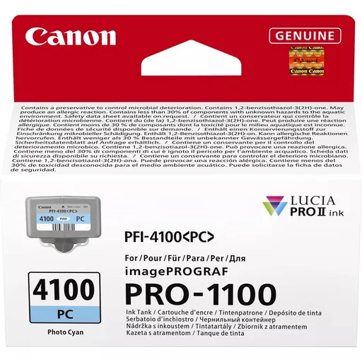Canon PFI-4100 6781C001 foto azurová (photo cyan) originální cartridge