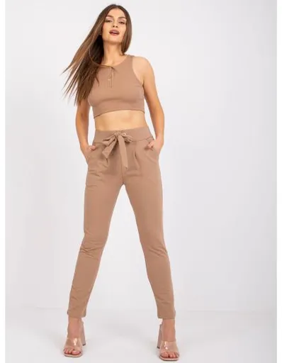 Dámské tepláky Santos RUE PARIS světle hnědé