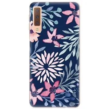 iSaprio Leaves on Blue pro Samsung Galaxy A7 (2018) (leablu-TPU2_A7-2018)