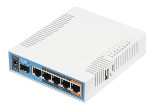 MikroTik hAP ac, 720MHz CPU, 128MB RAM, 5x LAN, 2.4+5GHz, Wi-Fi 802.11b/g/n/ac, SFP slot, vč. L4