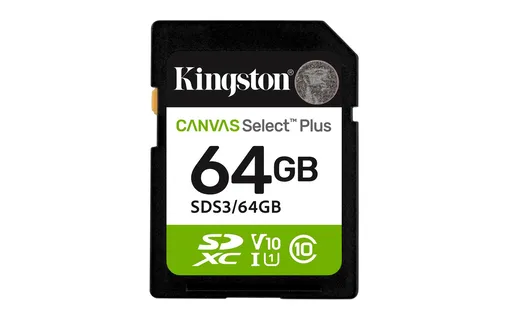 Kingston Canvas Select Plus/SDXC/64GB/UHS-I U1 / Class 10