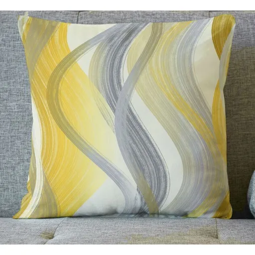 Návlek na polštář, OXY Vlny žluté , 45 x 45 cm