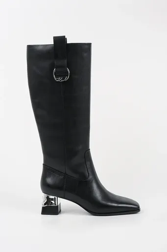 Kožené kozačky Karl Lagerfeld KAYLA