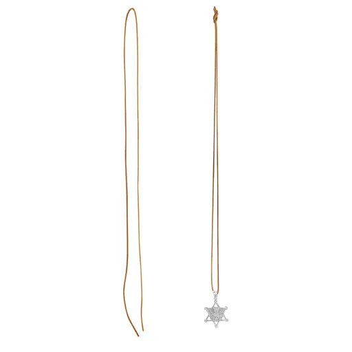 Kožená šňůrka na krk W-TEC Tynwald 3mm hnědá