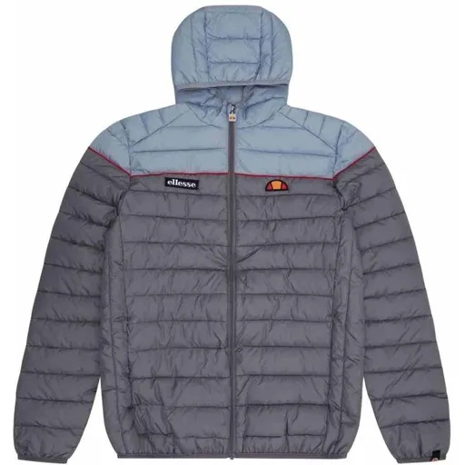 ELLESSE LOMBARDY Pánská prošívaná bunda, šedá, velikost XXL