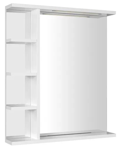 AQUALINE KORIN STRIP zrcadlo s LED osvětlením a policemi 60x70x12cm KO370S