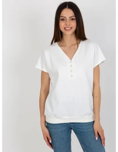 Dámská halenka s výstřihem do V CHIARA ecru