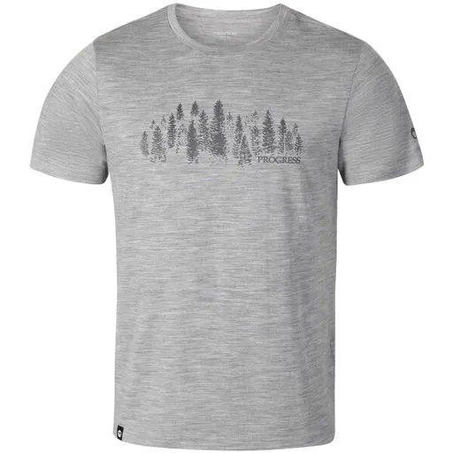 PROGRESS MONSTER Pánské merino triko, šedá, velikost XXL