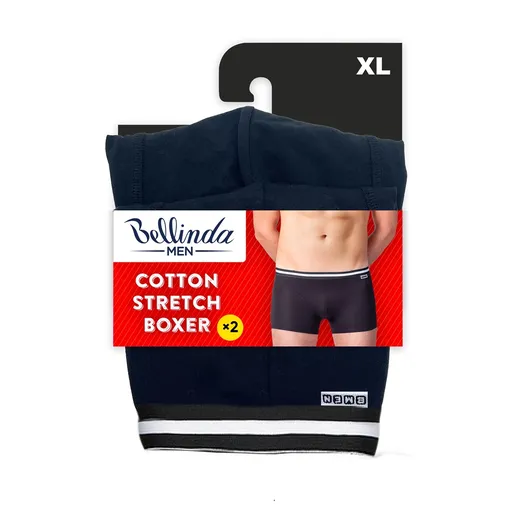 Bellinda Pánské bavlněné boxerky Cotton stretch vel. XL 2 ks černé