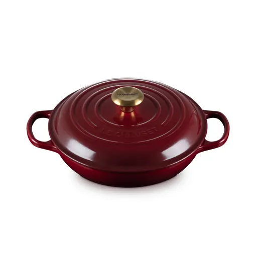 Kastrol SIGNATURE 26 cm, 2,2 l, GARNET, litina, Le Creuset