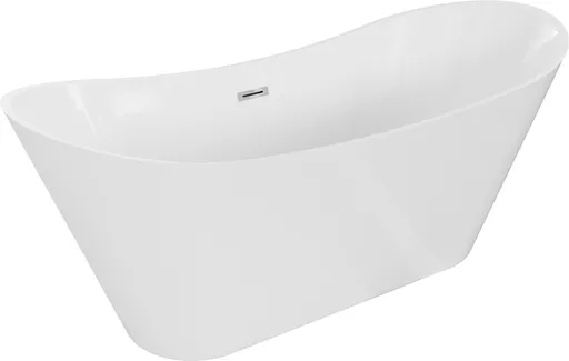 MEXEN/S Celia vana volně stojící 170 x 75, bílá, sifon a přepad chrom 52331707500-01