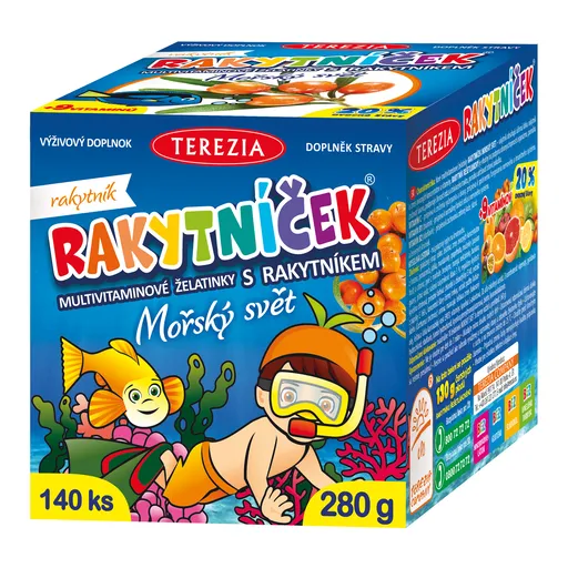 RAKYTNÍČEK multivitaminové želatinky s rakytníkem - MOŘSKÝ SVĚT