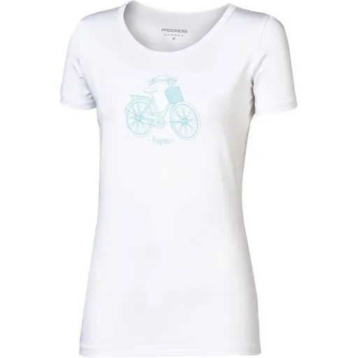 PROGRESS SASA CITYBIKE Dámské bambusové triko, bílá, velikost
