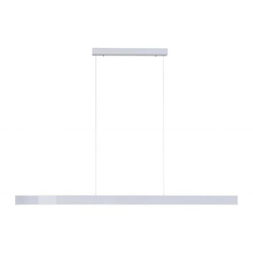 PAUL NEUHAUS PURE-LUME LED závěsné svítidlo v puristickém designu s bezkontaktním stmíváním a nastavitelnou barvou světla 2700-5000K hliník 2738-95
