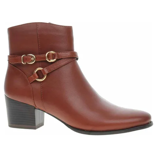 Dámské polokozačky Caprice 9-25303-45 cognac nappa 41