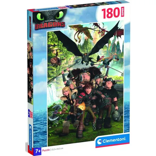 Clementoni puzzle 180 Super Jak vycvičit draka
