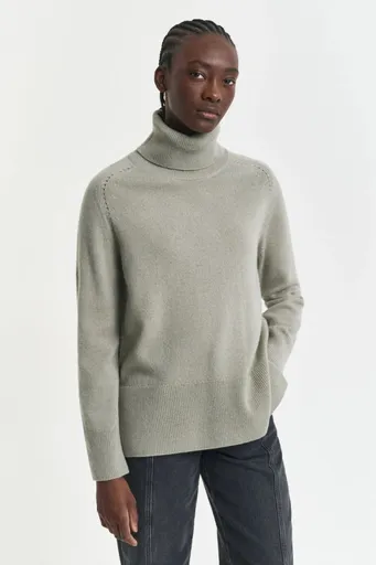 ROLÁK GANT DETAIL KNIT TURTLENECK FADED SAGE