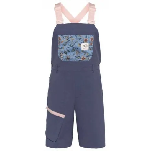 KARI TRAA SANNE BIB Dámské kraťasy s laclem, tmavě modrá, velikost