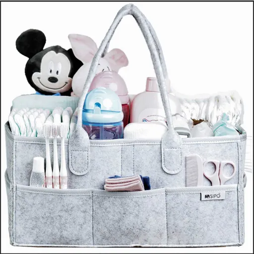 Sipo ORGANIZER Organizér na hygienické potřeby pro děti, šedá, velikost