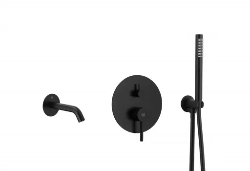 KFA MOZA podomítková vanová baterie, černá 5039-401-81