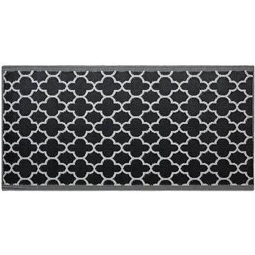 Venkovní oboustranný koberec černý 90x180 cm SURAT, 122755 (beliani_122755)