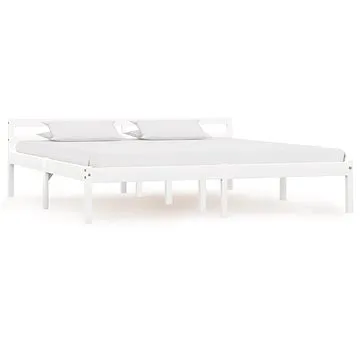 Rám postele bílý masivní borovice 160x200 cm (283188)