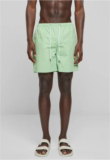 Urban Classics Block Swim Shorts vintagegreen - XXL
