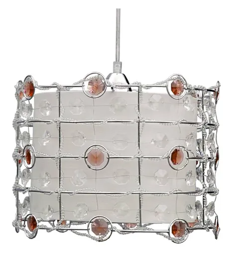 Stropní lampa Seneca E27 jantarová