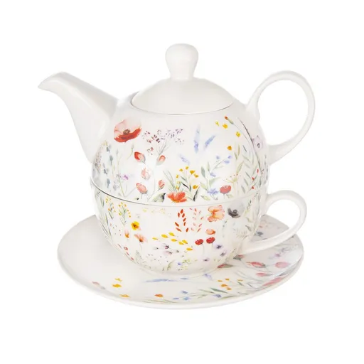 Orion Porcelánová čajová souprava Mák, 3 ks