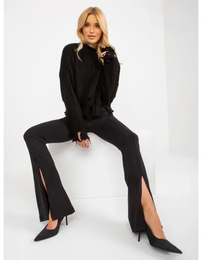 Dámské legíny s rozparky KAYLEN černé