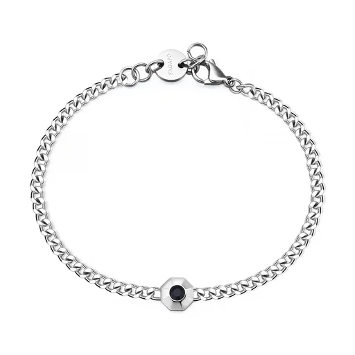 S'Agapõ Nadčasový pánský náramek z oceli Snap SNP11