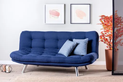 Trojmístná rozkládací pohovka Misa Sofabed - Navy Blue