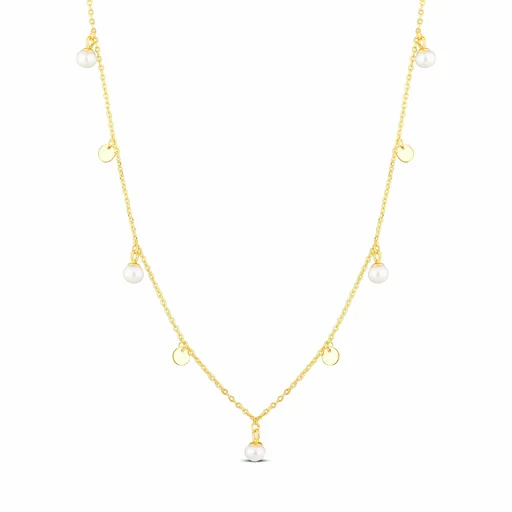 JwL Luxury Pearls Jemný náhrdelník s perlovými přívěsky JL0861