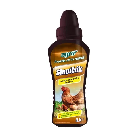Hnojivo AGRO Slepičák OM 0,5l - rozbaleno - zašpiněný obal
