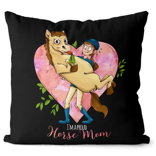 Polštář Horse mom (Velikost: 55 x 55 cm)