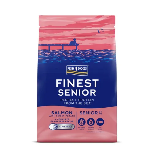 Fish4Dogs Granule velké pro starší  psy Finest losos se sladkými bramborami 1,5 kg, 8+
