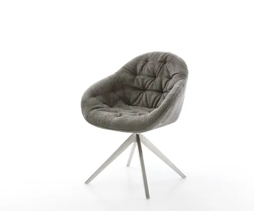 Jídelní židle Gaio-Flex bouclé měkký tmavě béžová křížová