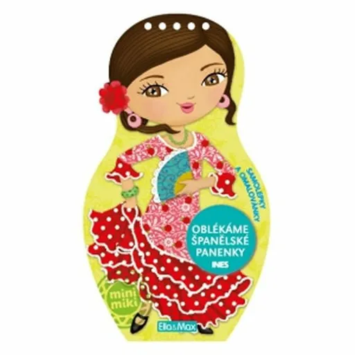 Oblékáme španělské panenky Ines - omalovánky - Julie Camel