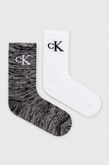 Ponožky Calvin Klein Jeans 2-pack dámské, černá barva