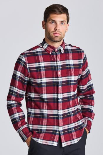 KOŠILE GANT D2. REG UT FLANNEL CHECK SHIRT ROSEWATER