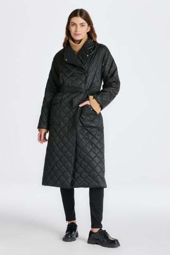 KABÁT GANT QUILTED COAT EBONY BLACK