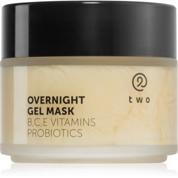 two cosmetics Overnight Gel Mask hydratační a vyživující pleťová maska s probiotiky 100 ml