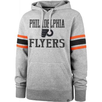 47 NHL PHILADELPHIA FLYERS DOUBLE BLOCK SLEEVE STRIPE HOOD Klubová mikina, šedá, velikost