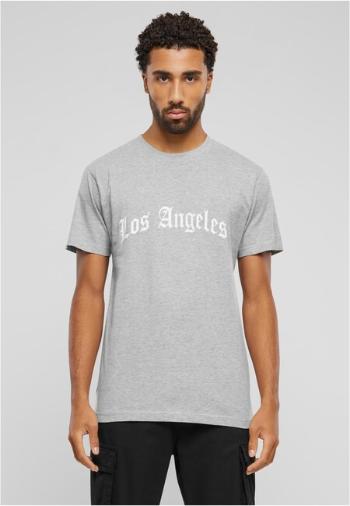 Mr. Tee Los Angeles Wording Tee heather grey - M