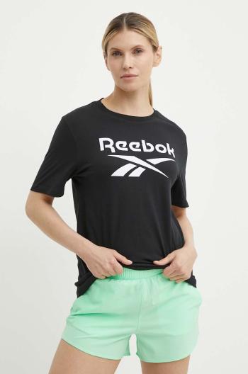 Bavlněné tričko Reebok Identity černá barva, 100034774